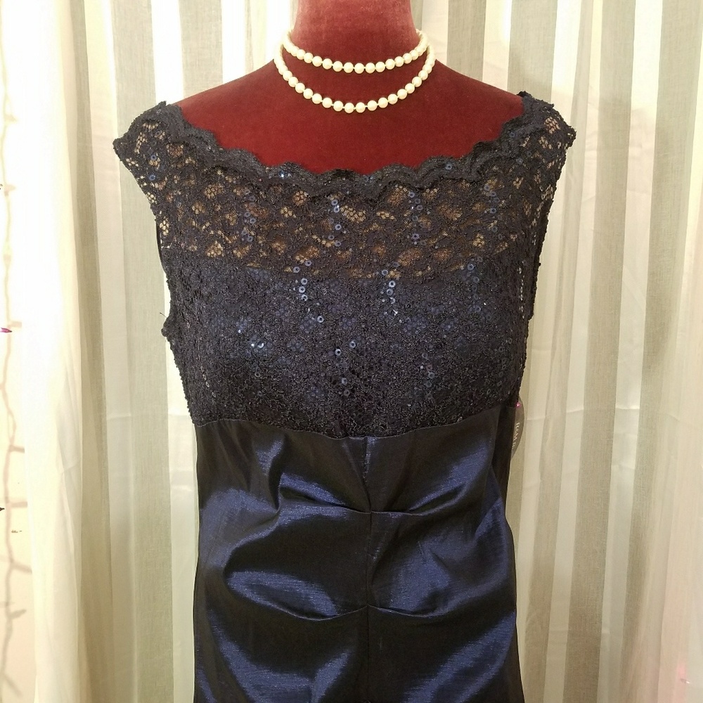 R&M Richard Navy Mermaid Dress